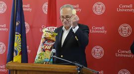 U.S. Sens. Charles Schumer and Kristen Gillibrand on Thursday announced $1.4 million in U.S. Department of Transportation funding for Cornell University to continue leading the Transportation, Environment, and Community Health Center.